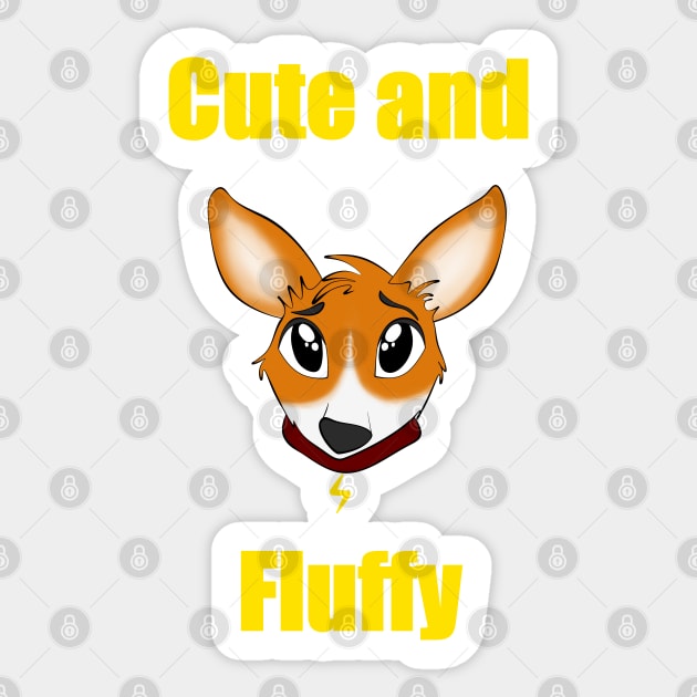 Cute and fluffy corgi Sticker by MariRiUA